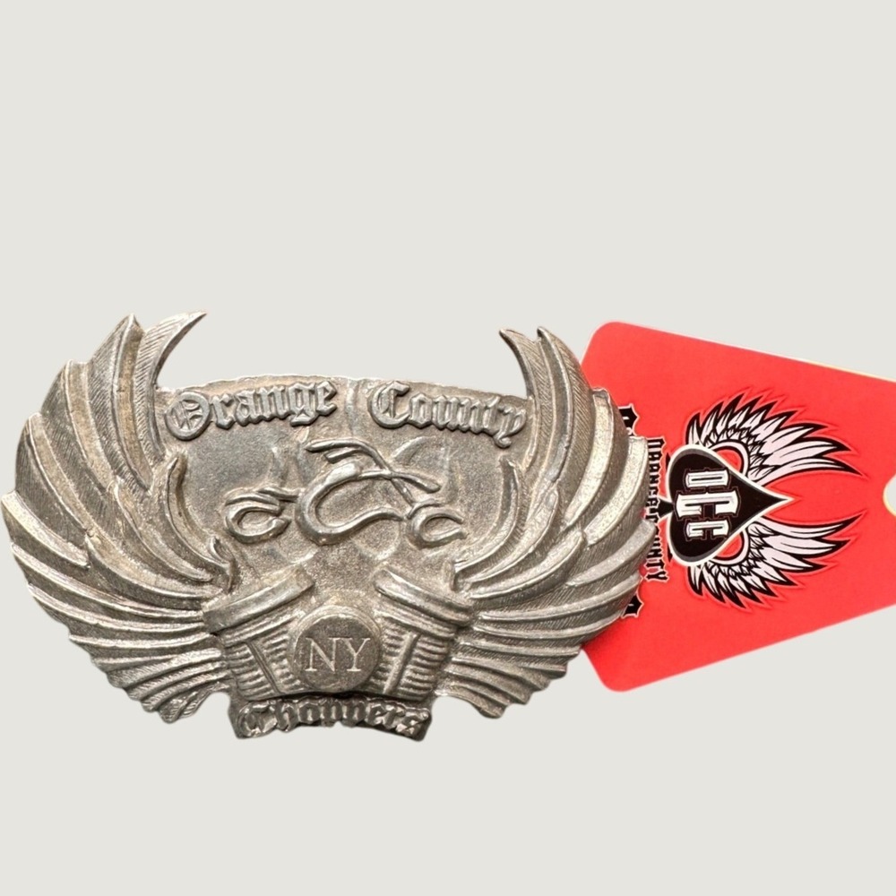 Orange County Choppers OCC Belt Buckle 2004 Limited Edition NY Winged V-Twin New